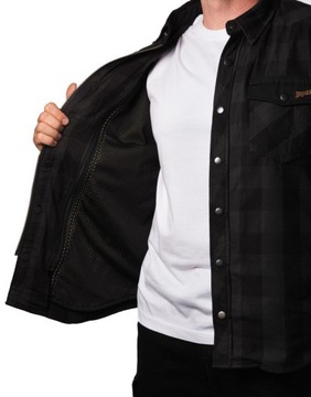 KOSZULA BROGER ALASKA BLACK/GREY M