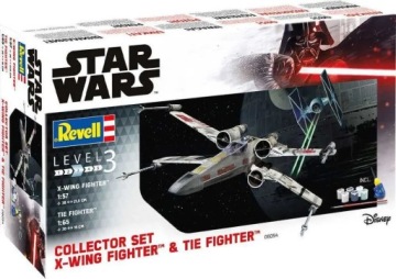 Истребитель X-Wing + Истребитель TIE + краски и клей - Revell 06054 Масштаб 1/57 и 1/6
