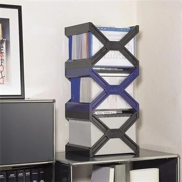 Складной контейнер на 30 подвесных папок Durable, синий, 2 шт.