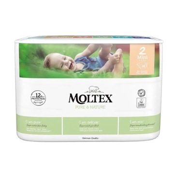 Pieluszki Moltex Pure & Nature rozmiar 2 3-6 kg 38 szt.