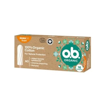 Тампоны OB ORGANIC Super 100% Хлопок 16 шт.