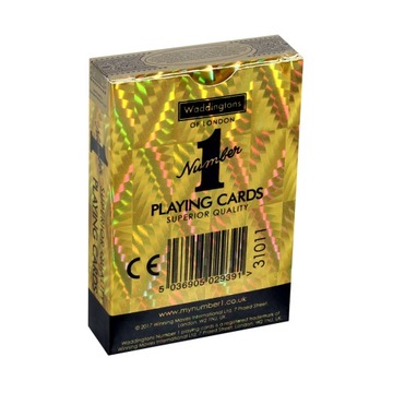 WADDINGTONS NO.1 GOLD DECK ZŁOTA TALIA 54 KARTY