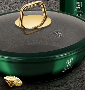 Набор алюминиевых кастрюль Berlinger Haus Emerald Metallic, 12 шт.