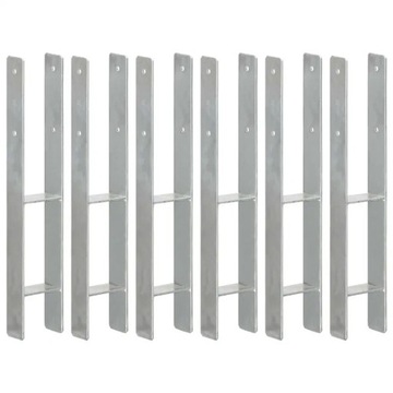 Якоря для стержней 6 ПК серебристого 9x6x60cm Сталь