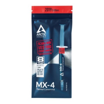 ТЕРМОПАСТА ARCTIC MX-4 — 4 г, 8,5 Вт/м·К, ВЫСОКОЭФФЕКТИВНАЯ ДЛЯ ГРАФИЧЕСКИХ И ЦЕНТРАЛЬНЫХ ПРОЦЕССОРОВ