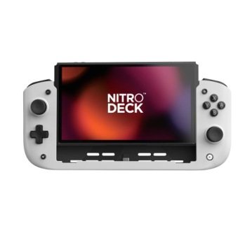 Проводная накладка Grip Premium для Nintendo Switch CRKD Nitro Deck, белая розетка