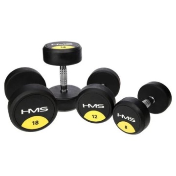 Гантель HG PRO 37,5 кг HMS с резиновым покрытием