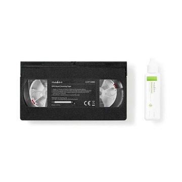 Nedis CLTP100BK VHS чистящая кассета для видеорегистраторов, жидкость 20 мл