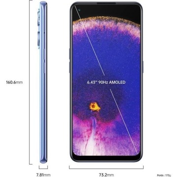 OPPO Find X5 Lite 16,3 см (6,43 дюйма), две SIM-карты, Android 12, 5G, USB Type-C 8