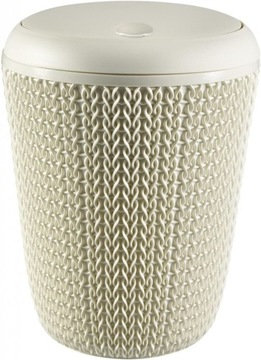 CURVER KOSZ NA ŚMIECI 6L KNIT 7L /KREMOWY 235057