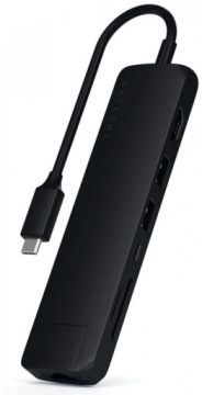 Satechi Slim Multiport USB-C - адаптер для мобильных устройств (USB-C PD, 2x