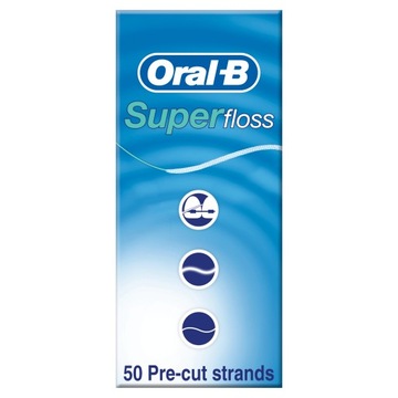 Зубная нить ORAL B SUPERFLOSS ORTO 50 шт.