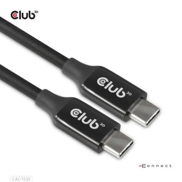 CLUB3D CAC-1535 USB-кабель 5 м USB 3.2 Gen 2 (3.1 Gen 2) USB C Черный