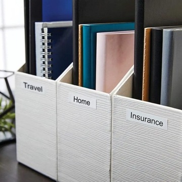 ЛЕНТА ПОЛИЭФИРНАЯ DYMO D1 S0718070 19MMx5,5M ЧЕРНАЯ/Б