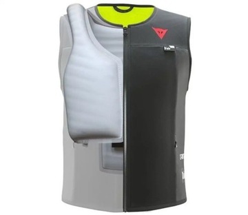 DAINESE Kamizelka Męska z Poduszką D-Air Smart Jacket Black/Fluo Yellow S