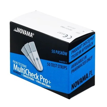 PASKI DO GLUKOZY NOVAMA MULTICHECK PRO+ 50 ШТУК