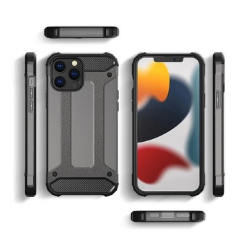 Бронированный гибридный чехол Hybrid Armor, чехол для iPhone 13 Pro Max, серебристый