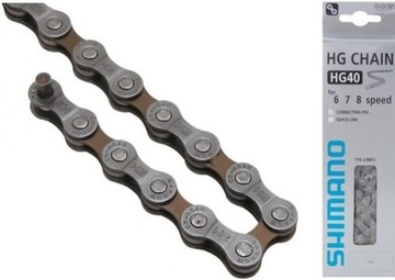Цепь Shimano HG-40 6/7/8 скоростей 114 звеньев CN-HG40