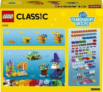 LEGO Classic Creative Creative Прозрачные кубики 11013