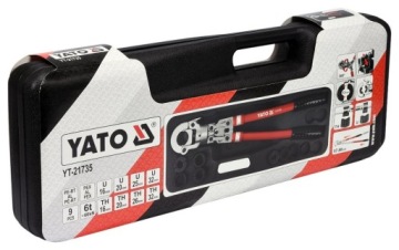 РУЧНОЙ ГИДРАВЛИЧЕСКИЙ ПРЕСС ДЛЯ ЗАПРАВКИ СОЕДИНИТЕЛЕЙ PEX-AL-PEX YT-21735