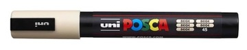 Маркер UNI POSCA PC-5M бежевый х 5