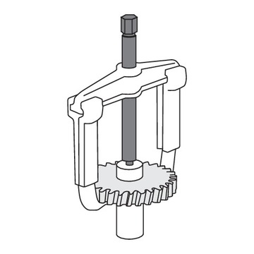 Съемник подшипников двух и трех захватов 100-250 мм, 12 в 1 YT-25105 YATO