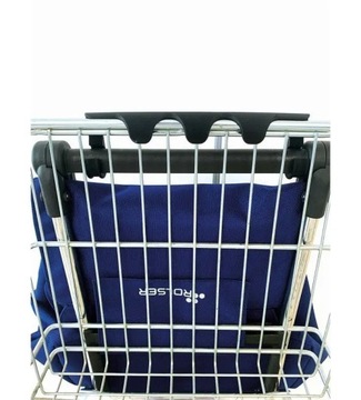 Red Polyester Rolser Thopping Trolley