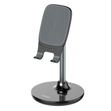 Metalowy czarny uchwyt do telefonu tabletu solidny