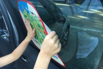 Карта Польши с солнцезащитным козырьком для автомобиля путешественника для детей