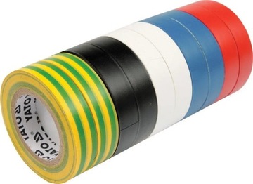 YATO ZESTAW TAŚM IZOLACYJNYCH 9mmx20mx0,13mm 10szt