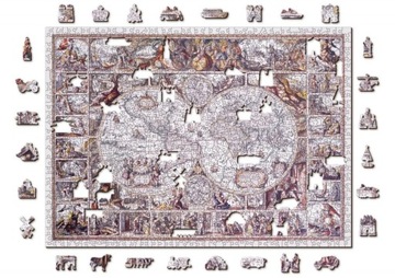 Пазл Дин Лемн The Age of Exploration Map XL, Деревянный город, 1010 деталей