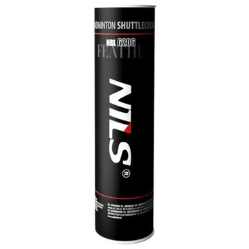 NILS Набор из 6 перьевых воланов для бадминтона