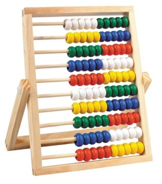 ДЕРЕВЯННЫЙ АБАБУС 10-РЯДНЫЙ, УЧИМСЯ СЧИТАТЬ