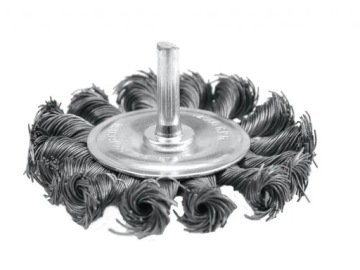 VOREL 06993 ДИСКОВАЯ ЩЕТКА С ХВОСТОВИКОМ 75 ММ,