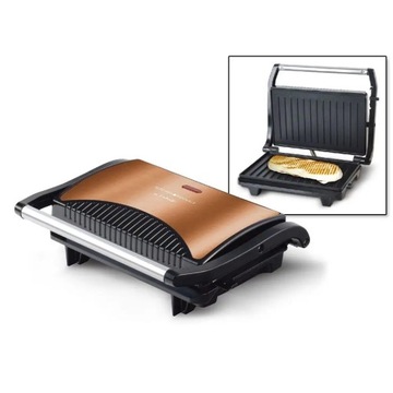 OPIEKACZ TOSTER GRILL DO KANAPEK SANDWICH PANINI TORTILLA MIĘSA RYBY MOCNY