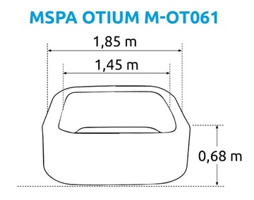 mSPA НАДУВНОЙ БАССЕЙН С ГИДРОМАССАЖЕМ OTIUM MASSAGE НА 6 ЧЕЛОВЕК СПА * ОЗОН ДВОЙНОЙ