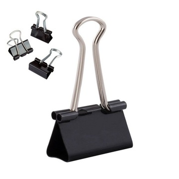 Зажимы офисные D.Rect 32мм 12шт черный