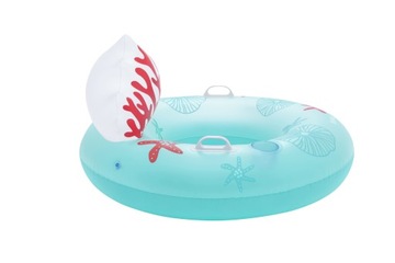 КОЛЬЦО синее надувное КОЛЬЦО со спинкой коралловый риф 107см Bestway 43730