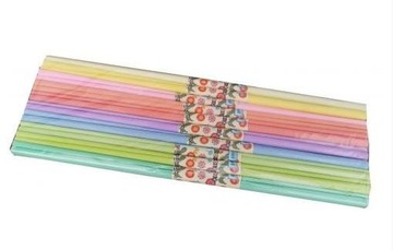 Bibuła marszczona Schemat Pastelowa 10szt.mix