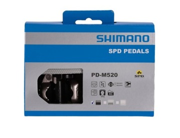 Педали Shimano SPD PD-M520 - черные + шипы