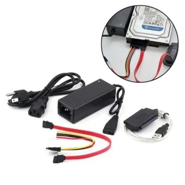 АДАПТЕР 3,5 2,5 ДИСК CD ATA SATA IDE НА USB + БЛОК ПИТАНИЯ