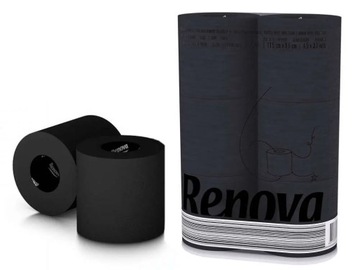 Papier toaletowy zapachowy Renova czarny 6 szt.