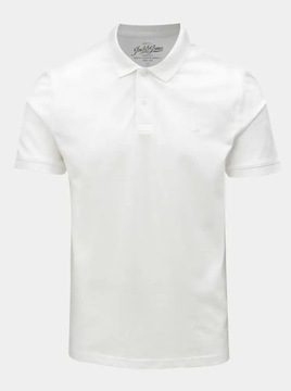 Męska koszulka Polo JACK&JONES Essentials, biała, rozm. XXL