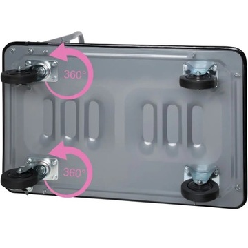 Складная тележка-платформа с тормозом