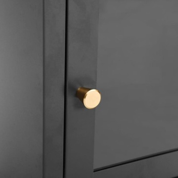 vidaXL Прикроватная тумба Антрацит 40x30x54,5 см Сталь и стекло