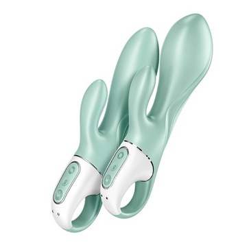 Satisfyer Air Pump Bunny 5+ wibrator z pompką Mint P1