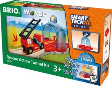 BRIO World Smart Tech Sound Rescue Action Tunnel Kit для детей в возрасте 3 лет U