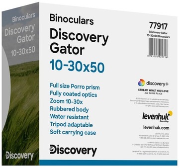 Бинокль Levenhuk Discovery Gator 10-30x50