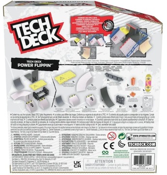 TECH DECK SET FINGERBOARD RAMP POWER FLIPPIN DISORDER + СКЕЙБОРД