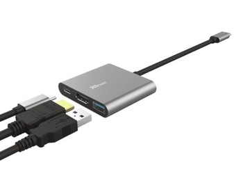 Адаптер TRUST DALYX 3-В-1 USB-C